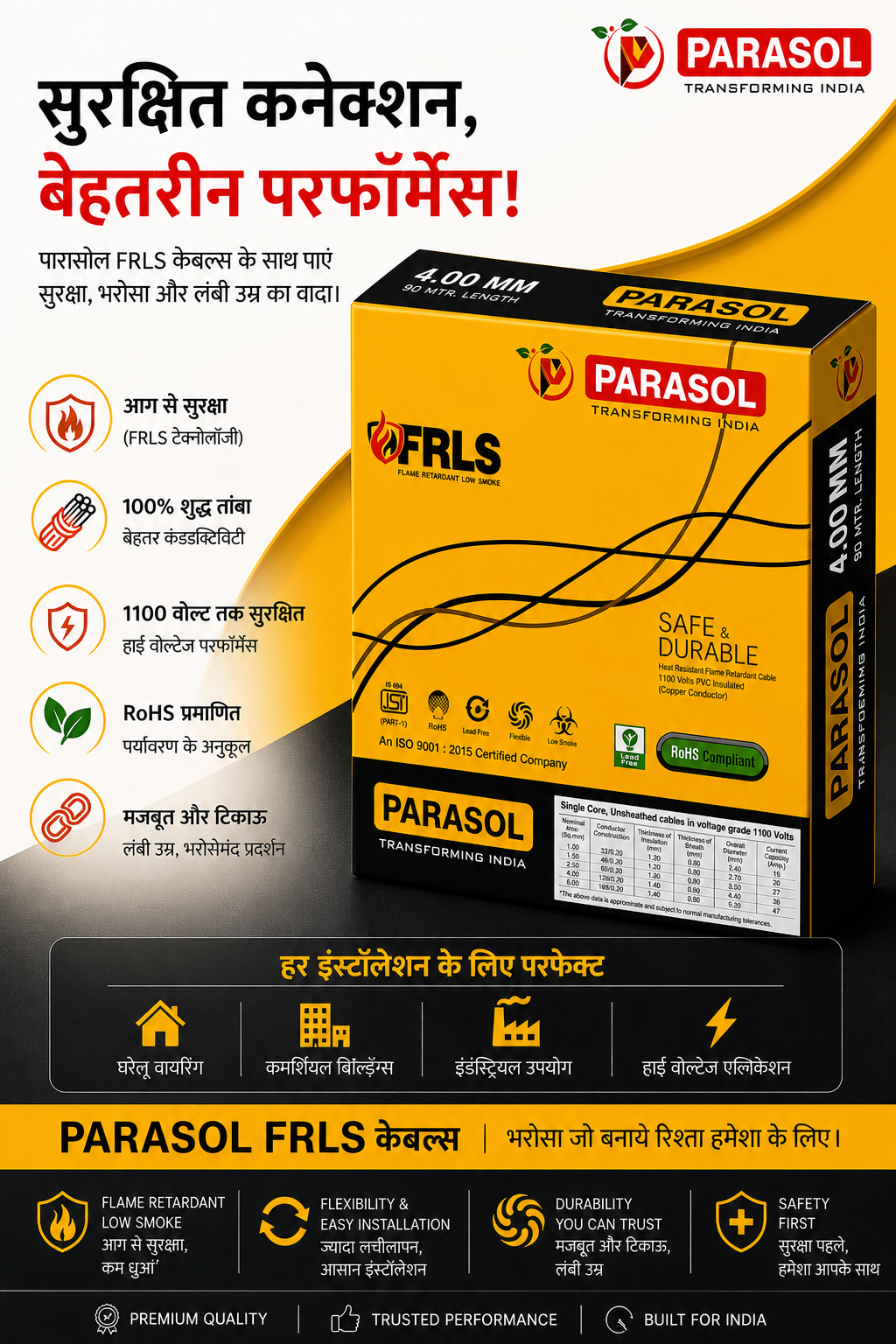 Parasol Multistand Wire  4.00  Mm